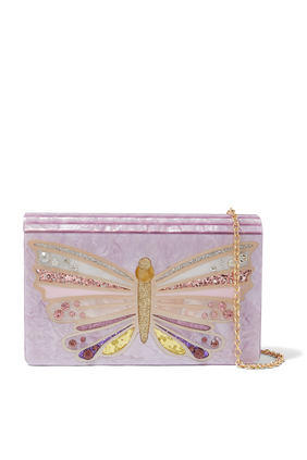 Embellished Butterfly Clutch